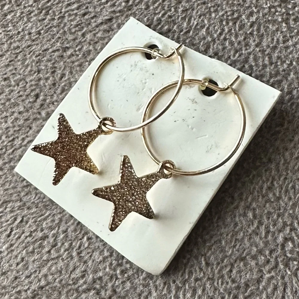 Earrings Rainbow Star Donut